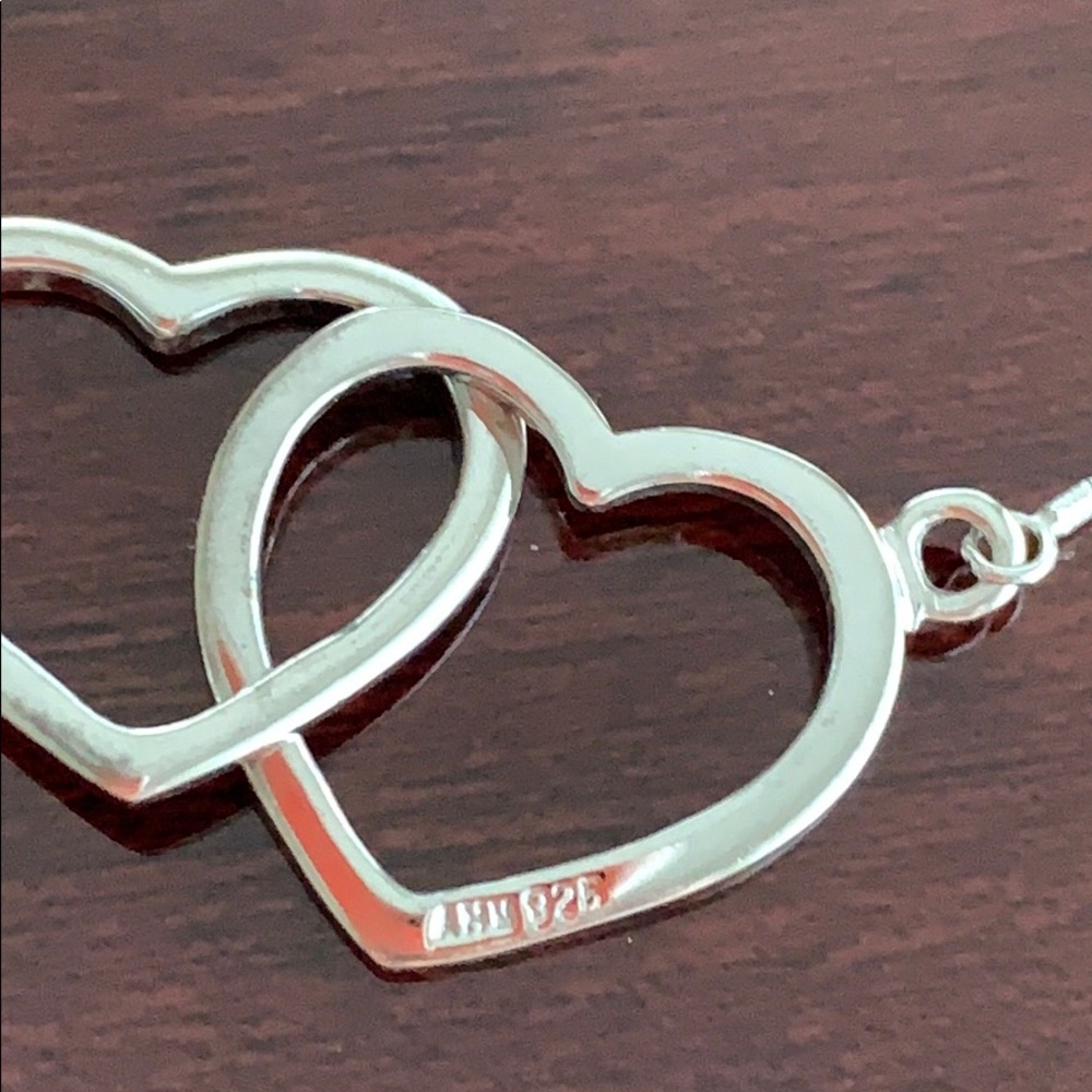 🤍🤍 17" Linked Sterling Heart Necklace - Picture 6 of 6